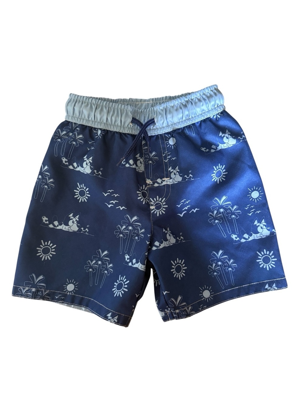 Bluey Boys Swim Trunks Board Shorts Size 4 Blue